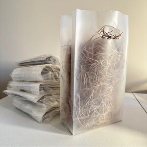 100 Frosty Clear Die Cut Handle Shopper Shopping Bags
